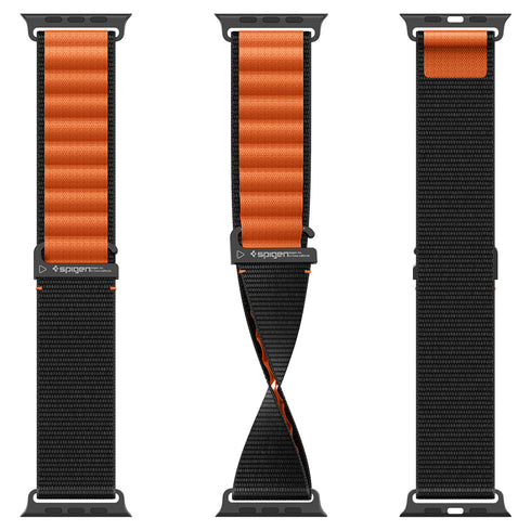 Spigen רצועת שעון WBF1 ל-Apple Watch – תואמת Ultra 3/2/1 (49mm), Series 11/10 (46mm), 9/8/7 (45mm), 6/5/4 (44mm)